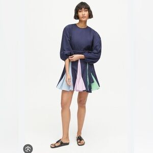 Rhode Ella Dress - Medieval Blue Multi - S
